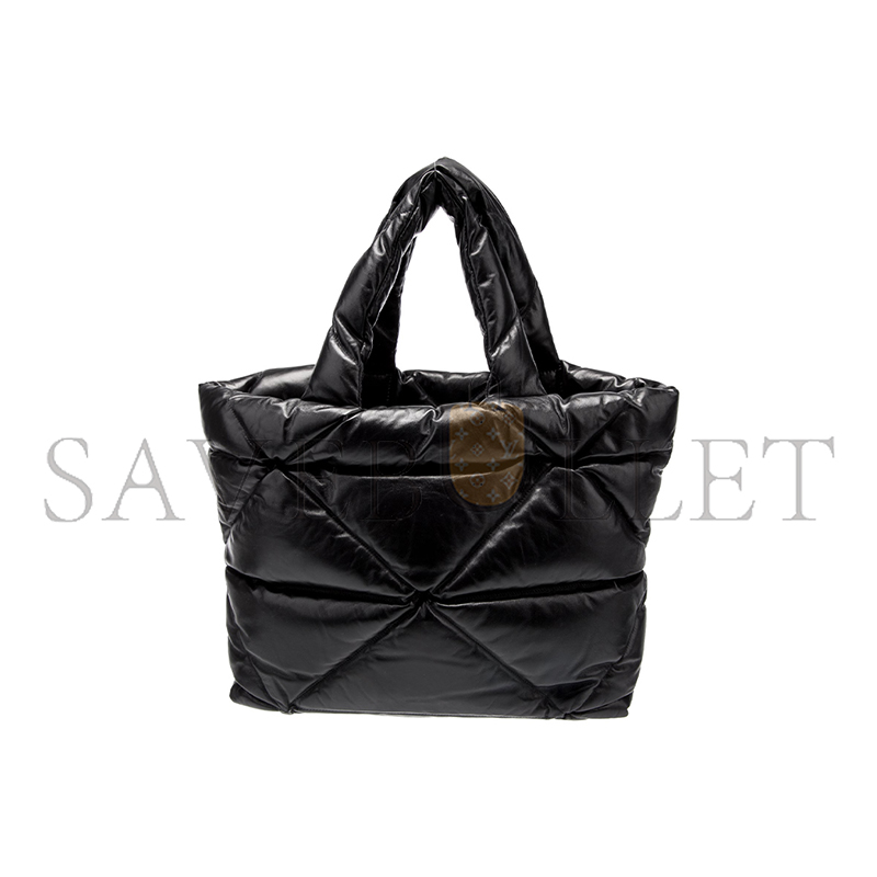 Pra*a nappa leather padded soft tote 1bg411 (38*34*14cm)